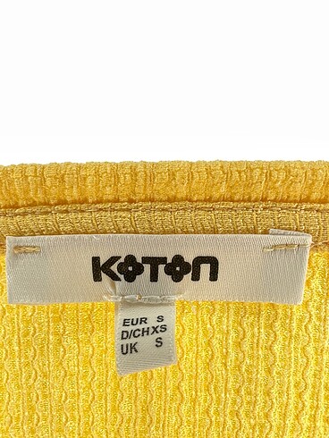 s Beden sarı Renk Koton Bluz %70 İndirimli.