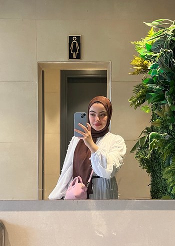 Beyaz Uzun Kollu Bohem Kadın Elbise - Görsel 2