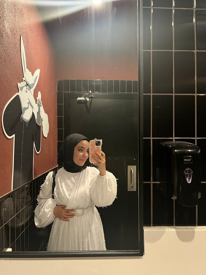 Beyaz Uzun Kollu Bohem Kadın Elbise - Görsel 3