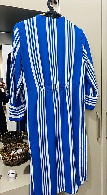 34 Beden mavi Renk Koton Kimono