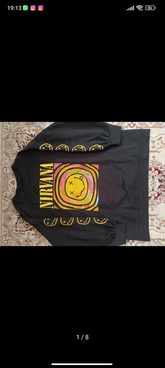 Nirvana Oversize Kazak vintage y2k - Görsel 2