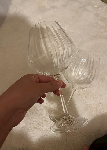 Şeffaf Çizgili Kadeh Seti