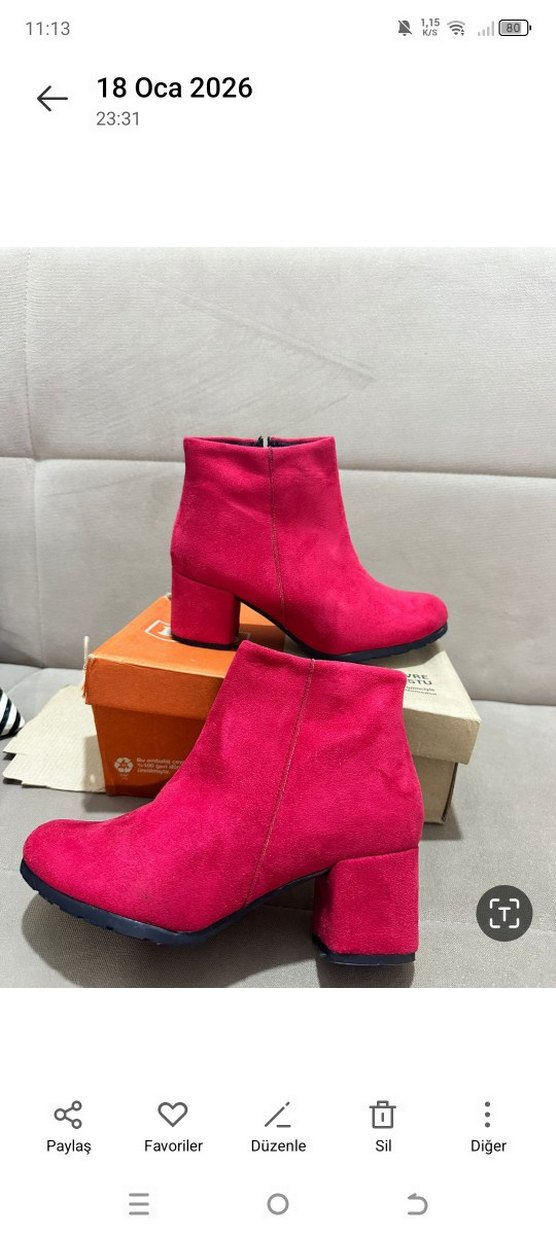 Kahverengi Tokalı Kadın Topuklu Bot - Görsel 3