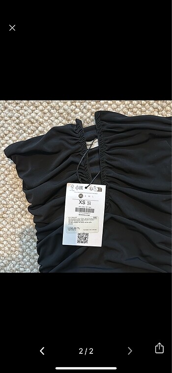xs Beden ETİKETLİ BERSHKA MİNİ ELBİSE