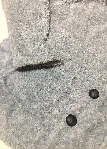 Diğer Düğmeli Açık mavi peluş Ceket