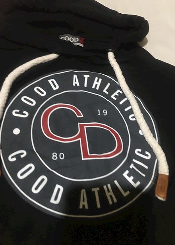 s Beden Siyah Baskılı Kapüşonlu Kadın Sweatshirt tunik