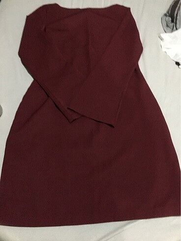Trendyol & Milla Bordo elbise