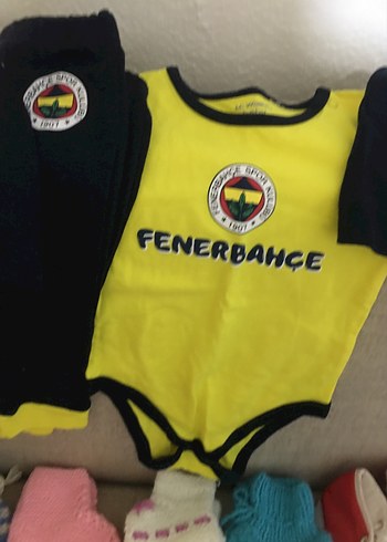LC Waikiki Sarı Fenerbahçe Erkek Bebek Örme Takım
