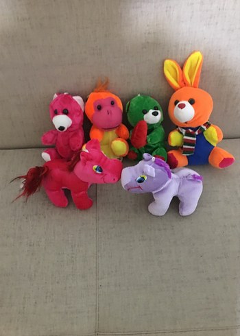 Renkli Peluş Oyuncak Seti