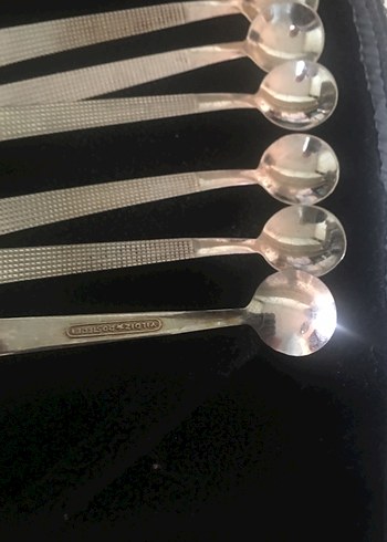 Gümüş Renkli Uzun Saplı Çay Kaşıkları - Görsel 2