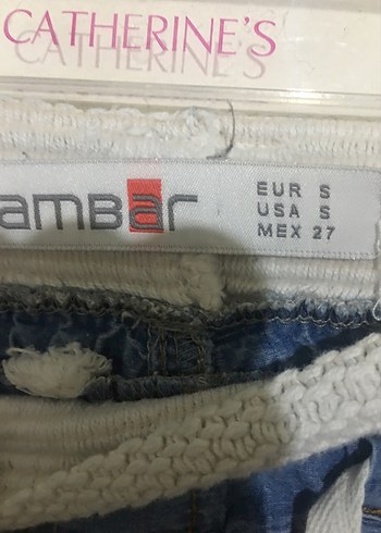 Kadın Mavi Bol Kesim Kemerli Midi Jean - Görsel 4