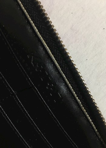 Zincir Detaylı Siyah Yılan Desenli Deri Kadın Cüzdanı - Görsel 8