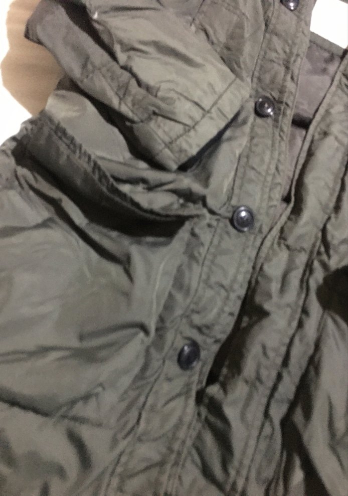 Düğmeli Haki Erkek Çocuk Mont - Görsel 3