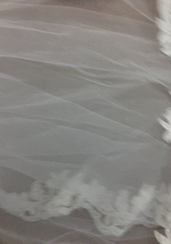 Uzun dantelli tokalı duvak - Görsel 3