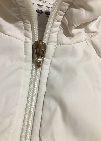 Beyaz Fermuarlı Kadın Eşofman üstü - Görsel 4