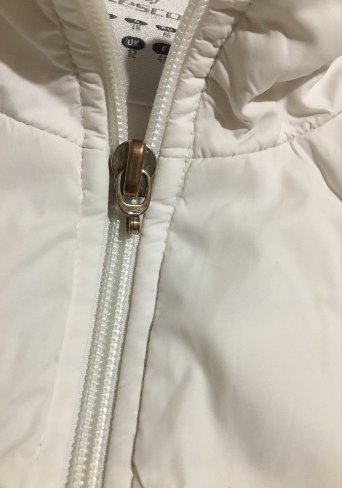 Beyaz Fermuarlı Kadın Eşofman üstü - Görsel 4