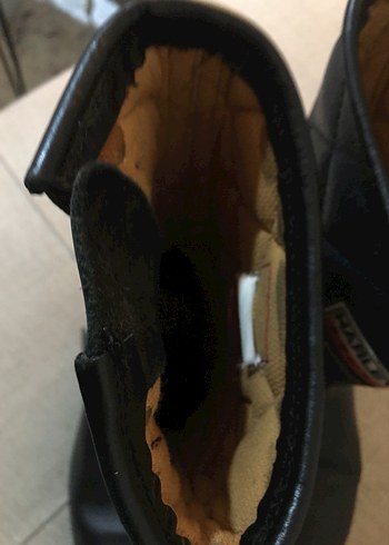 Kadın Siyah Deri Biker Botlar Yüksek Topuklu - Görsel 4