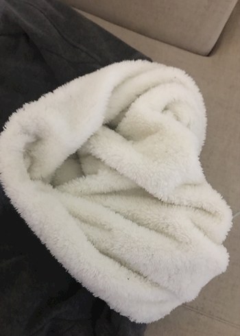 Kapüşonlu gri düğmeli kaban - Görsel 9