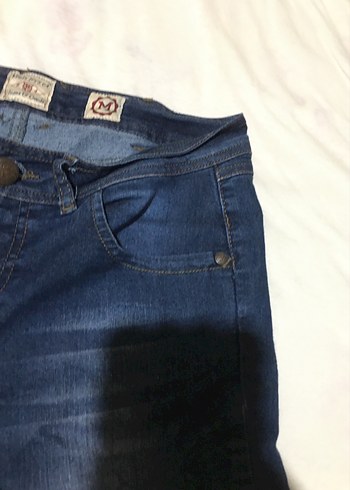 Kadın Lacivert Mini Denim Şort - Görsel 4
