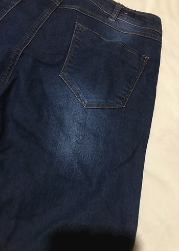 Kadın Lacivert Mini Denim Şort - Görsel 9