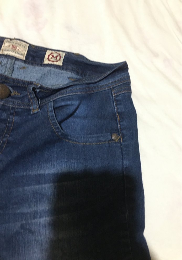 Kadın Lacivert Mini Denim Şort - Görsel 4