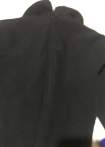 Nakışlı Siyah Midi Elbise - Görsel 4