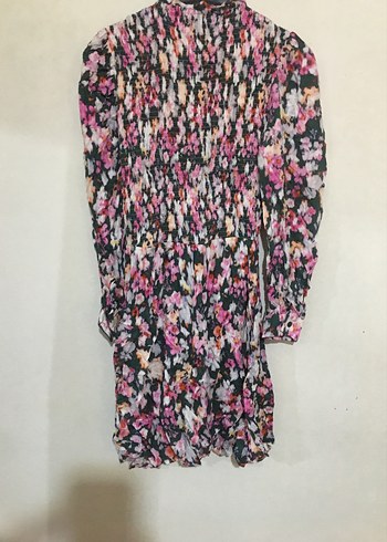 Kadın Çok Renkli Pilili Midi Elbise - Görsel 6