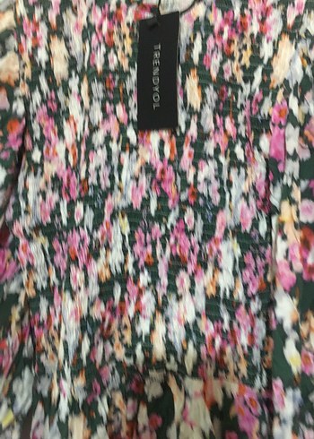 Kadın Çok Renkli Pilili Midi Elbise - Görsel 4