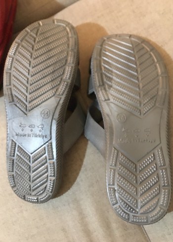 Gri Erkek Terlikler Tokalı Rahat - Görsel 2