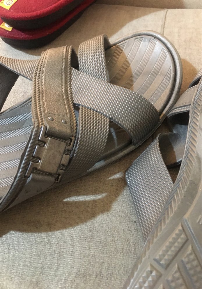 Gri Erkek Terlikler Tokalı Rahat - Görsel 5