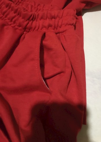 A9-Kırmızı Kadın Şort Takım - Görsel 4