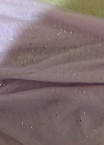 Kız Çocuk Pembe Drapeli kot Elbise - Görsel 4