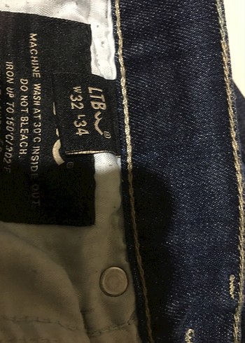 A9-Erkek Lacivert Bol Kesim Kot Pantolon - Görsel 10