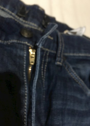 A9-Erkek Lacivert Bol Kesim Kot Pantolon - Görsel 6