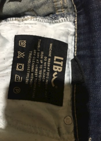 A9-Erkek Lacivert Bol Kesim Kot Pantolon - Görsel 9