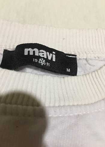 m Beden Beyaz Uzun Kollu Basic Kadın Sweatshirt