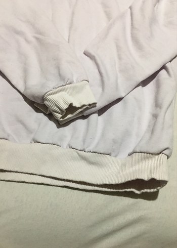Mavi Jeans Beyaz Uzun Kollu Basic Kadın Sweatshirt