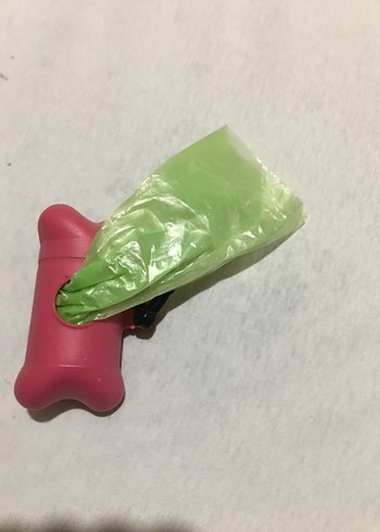 Pembe Kemik Şeklinde Köpek Poop Torbası Dispenseri