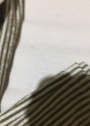 Vena Kadın Çizgili Pilili Midi Kumaş Pantolon