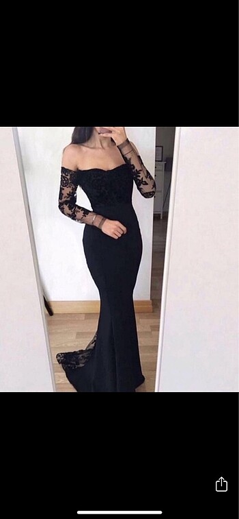 balık model kuyruklu elbise