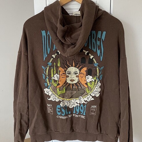 m Beden kahverengi Renk pull&bear sweatshirt
