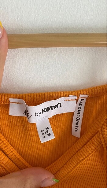 Koton koton crop turuncu M beden