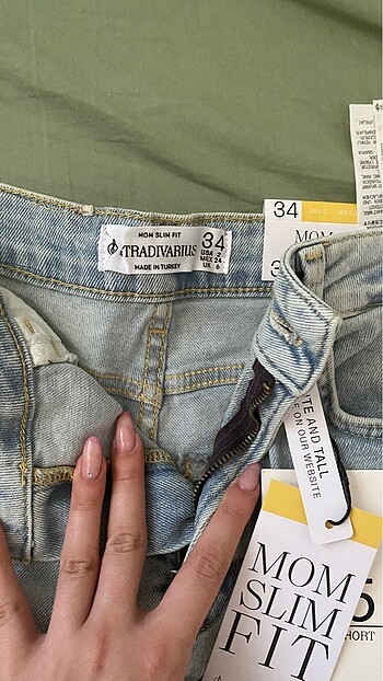 xs Beden mavi Renk stradivarius kot şort