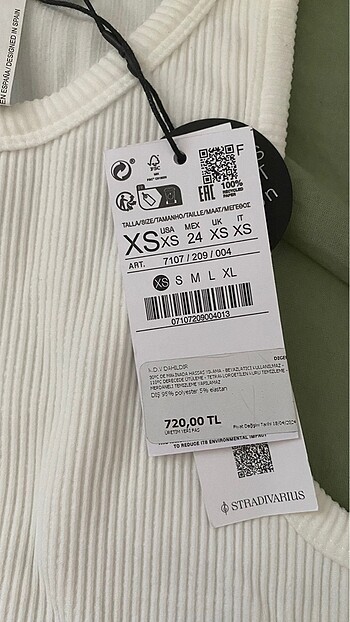 Stradivarius stradivarius beyaz crop