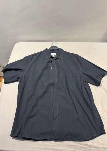 H&M Siyah Rahat Kesim Kisa Kollu Gomlek