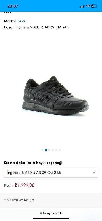 Asics Gündelik Ayakkabı