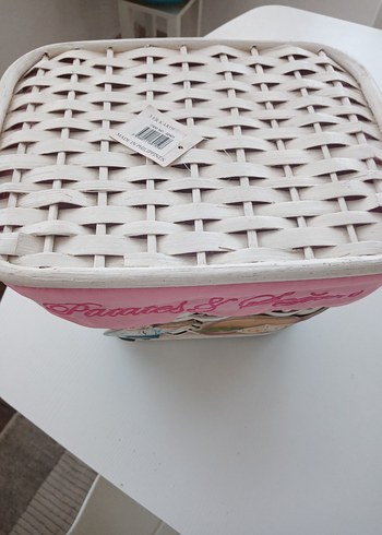 Beyaz pastel renkli, hasır, patates, soğan sepeti - Görsel 3