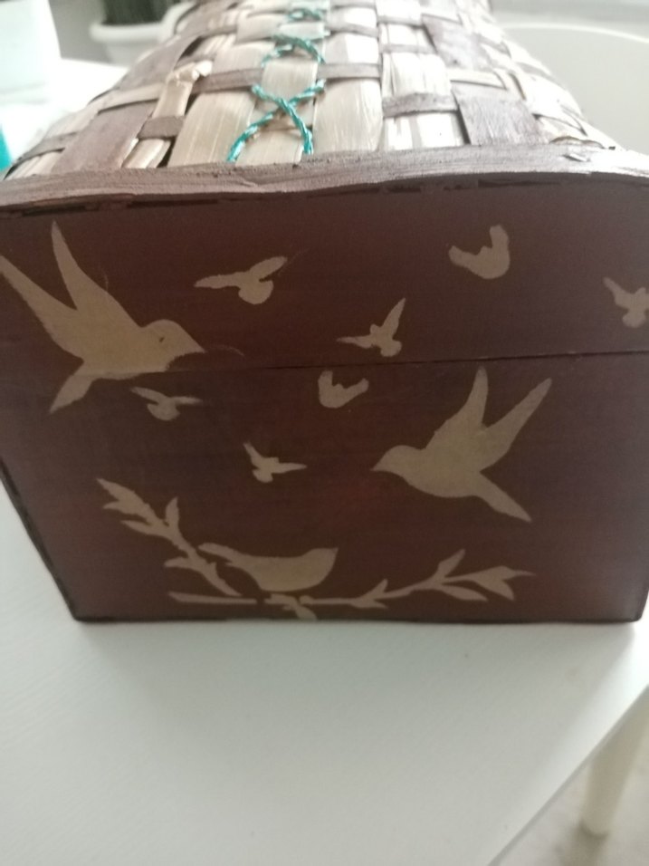 Koyu Kahverengi Hasır Saklama Sepeti - Görsel 3