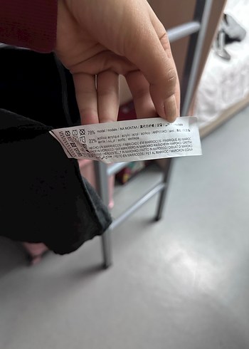 Gri V Yaka Midi Keten Elbise - Görsel 5