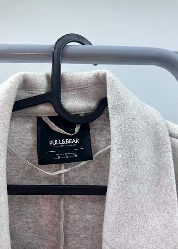 Düğmeli Bej Melanj Midi Kadın Kaban - Görsel 8